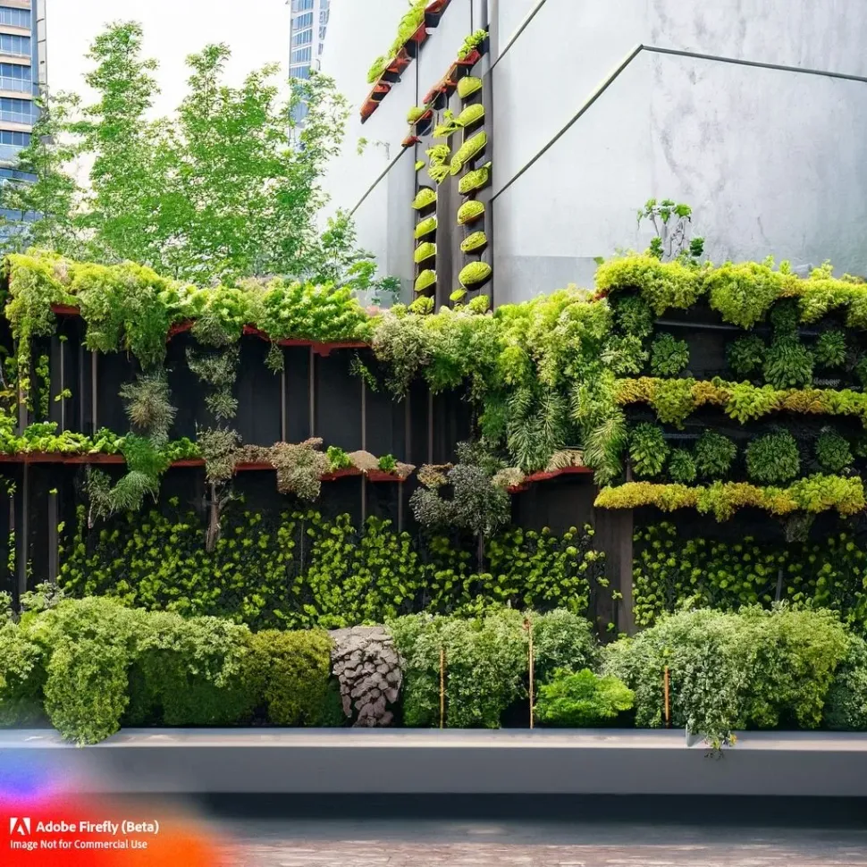 Parking lot turned into green