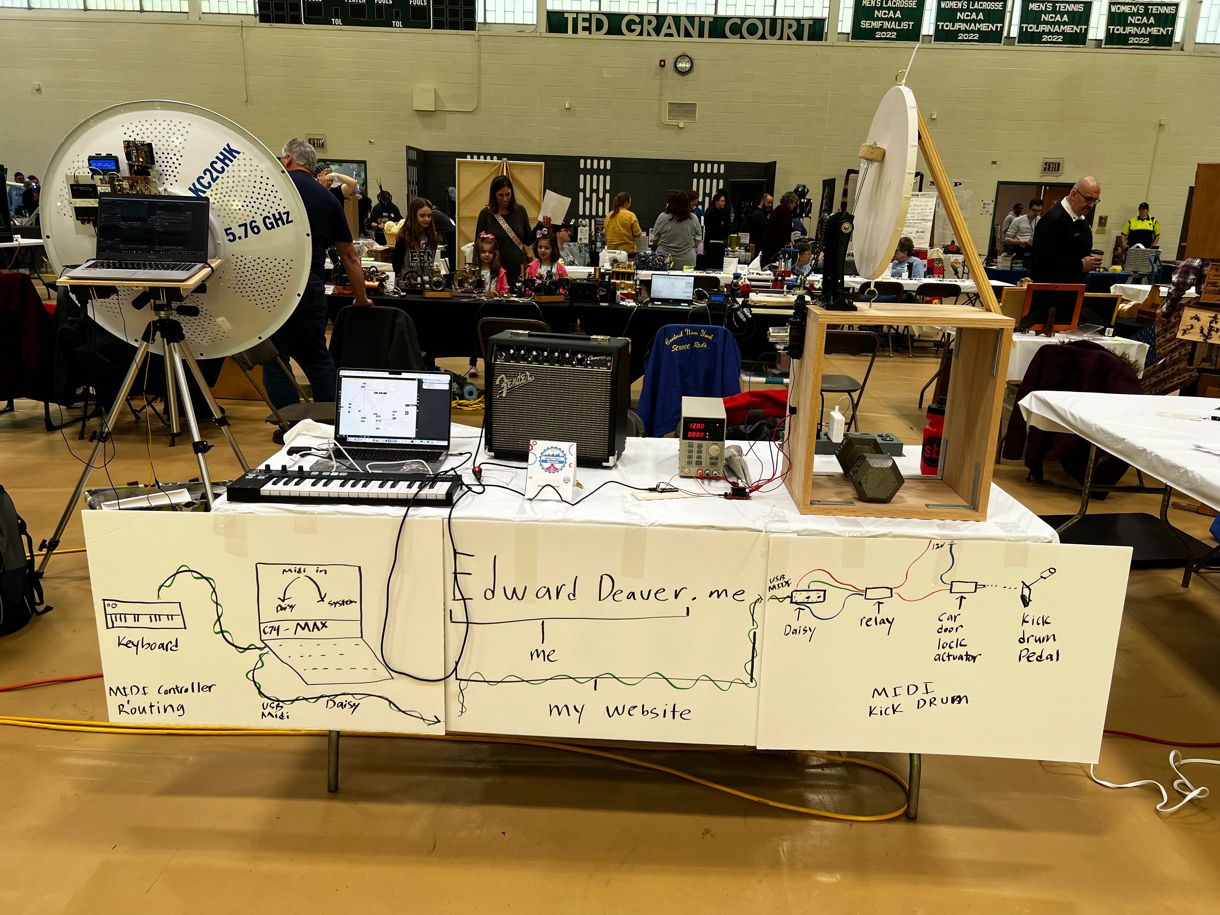 My booth at Syracuse Maker Faire.